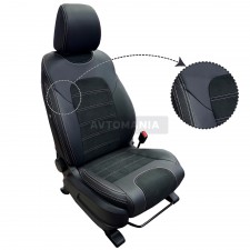Комплект чохлів екошкіра з алькантарой для Acura MDX (2006-2013) Comfort+