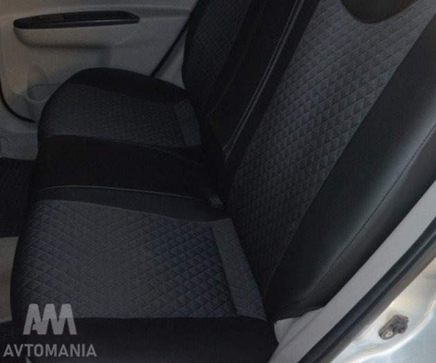 Avtomania Авточохли для Honda HR-V 2 (2015-2021) USA, одинарна стрічка екошкіра+автотканина Titan - Заображення 8