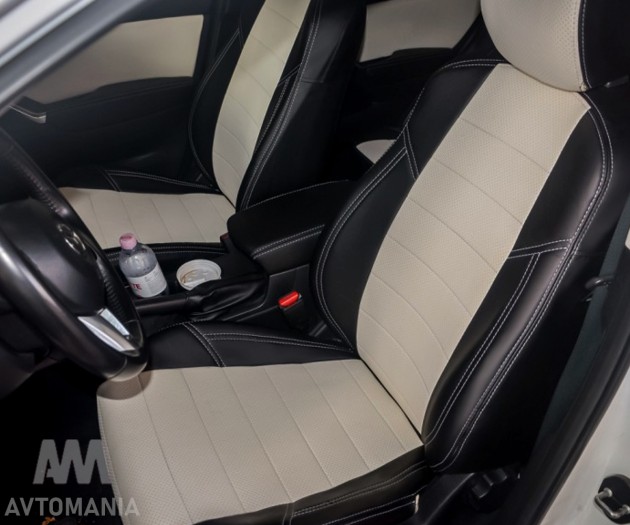 Avtomania Авточохли Titan для Volkswagen Tiguan зі столиками (2007-2016), подвійна стрічка - Заображення 5