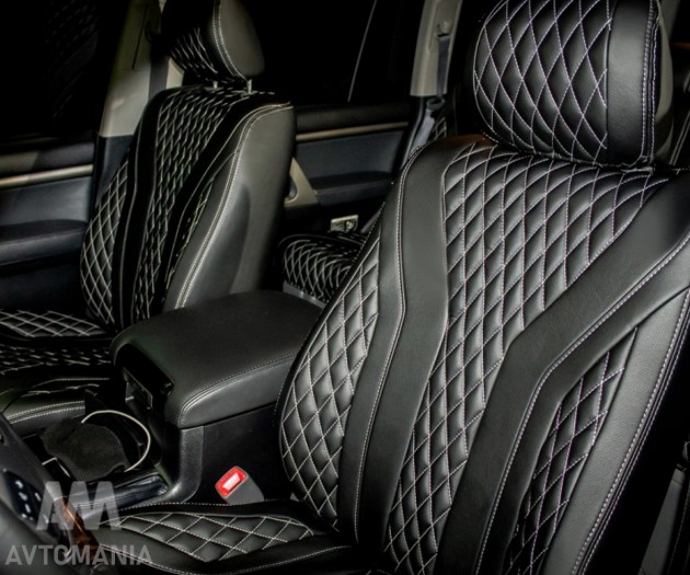 Avtomania Авточохли екошкіра Cayman для Dodge Challenger 3 (2015-) купе - Заображення 8
