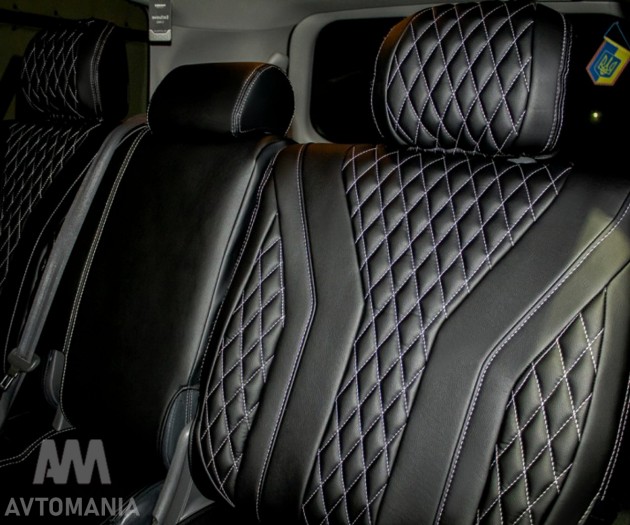 Avtomania Авточохли екошкіра Cayman для Chevrolet Spark 3 (2009-2012) - Заображення 9
