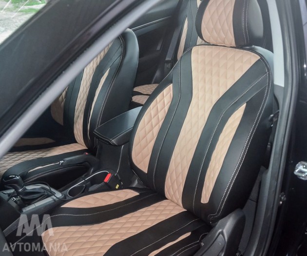 Avtomania Авточехлы экокожа Cayman для BMW X5 E70 (2010-2013) - Картинка 13