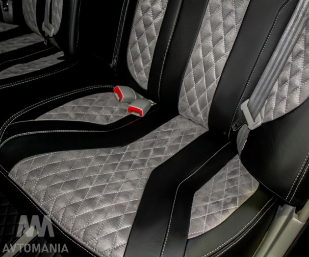 Avtomania Авточохли для Volkswagen Caddy 5 місць (2004-2013) екошкіра+алькантара Cayman - Заображення 10