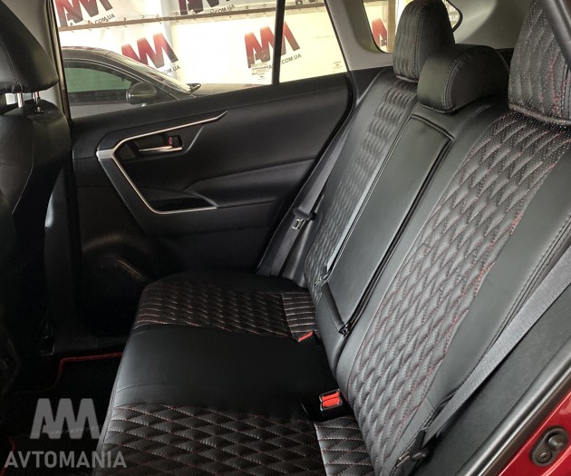 Avtomania Авточохли для Mazda 6 (2019 - н.д.) седан, 2D ромб екошкіра Rubin - Заображення 11
