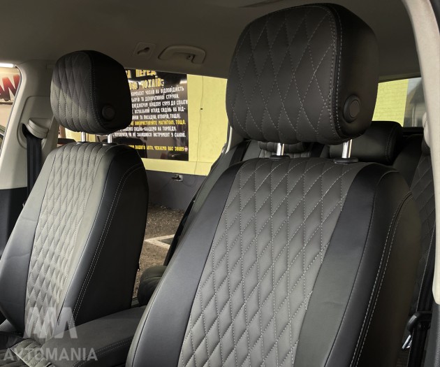 Avtomania Авточохли для Mazda 6 (2019 - н.д.) седан, 2D ромб екошкіра Rubin - Заображення 13