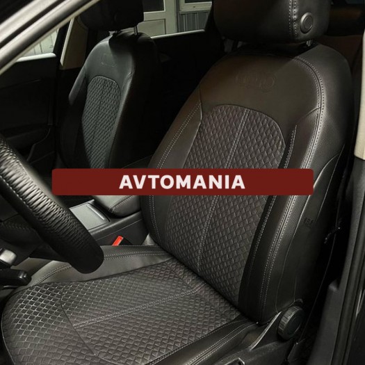 Cobra Комплект чохлів екошкіра з тканиною для Audi A6 (C7) 2011-2018 Comfort - Заображення 2