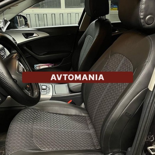 Cobra Комплект чохлів екошкіра з тканиною для Audi A6 (C7) 2011-2018 Comfort - Заображення 3