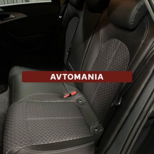 Cobra Комплект чохлів екошкіра з тканиною для Audi A6 (C7) 2011-2018 Comfort - Заображення 5