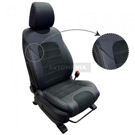 Cobra Комплект чохлів екошкіра з алькантарой для Acura MDX (2006-2013) Comfort+ - Заображення 1