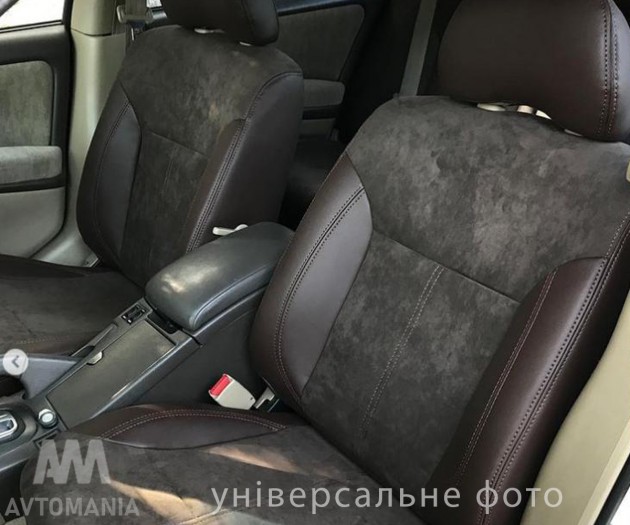 Cobra Комплект чехлов экокожа с алькантарой для Mitsubishi Outlander II XL 2006-2012 Sport - Картинка 1