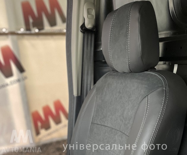 Cobra Комплект чехлов экокожа с алькантарой для Mitsubishi Outlander II XL 2006-2012 Sport - Картинка 6