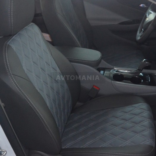 Avtomania Авточехлы экокожа Rubin для Chevrolet Malibu 9 (c 2015), 3D ромб - Картинка 2
