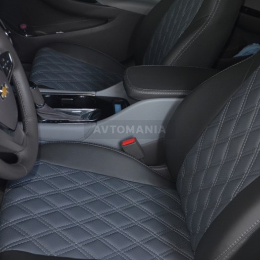 Avtomania Авточехлы экокожа Rubin для Chevrolet Malibu 9 (c 2015), 3D ромб - Картинка 4