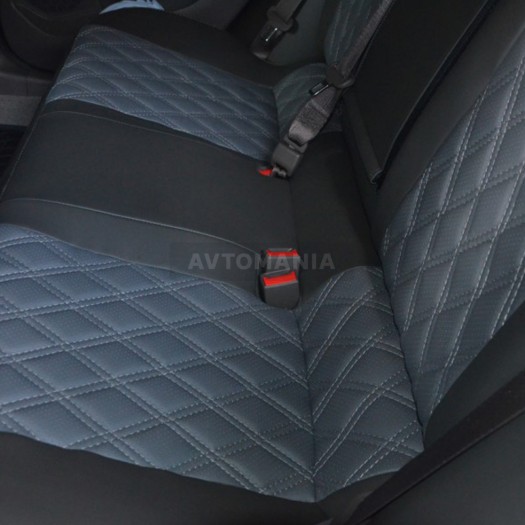Avtomania Авточехлы экокожа Rubin для Chevrolet Malibu 9 (c 2015), 3D ромб - Картинка 7