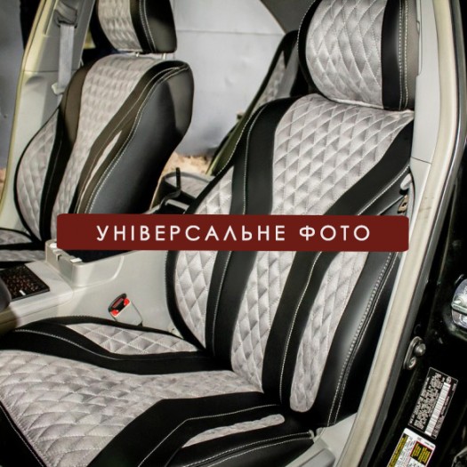 Avtomania Авточохли для Volvo V60 (2010-2013) екошкіра+алькантара Cayman - Заображення 3