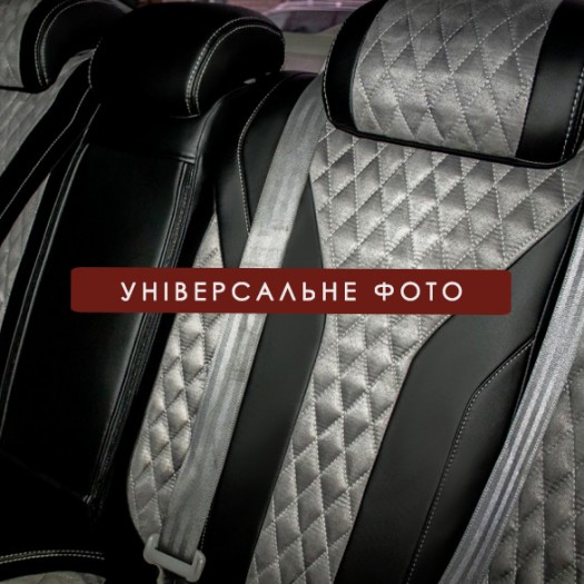 Avtomania Авточохли для Volvo V60 (2010-2013) екошкіра+алькантара Cayman - Заображення 4