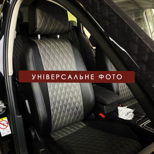 Avtomania Авточохли для Volvo V60 (2010-2013), 2D ромб екошкіра Rubin - Картинка 6