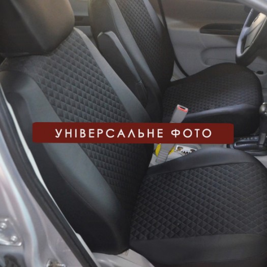Avtomania Авточохли для Toyota Scion iA (2015-2016) екошкіра+автотканина Titan - Заображення 4