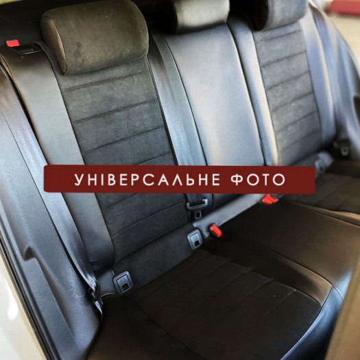 Avtomania Авточохли для Ford Mustang 6 (2015-2022) екошкіра+алькантара Titan - Заображення 6