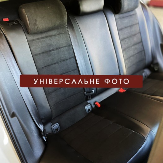 Avtomania Авточохли для Ford Mustang 6 (2015-2022) екошкіра+алькантара Titan - Картинка 6