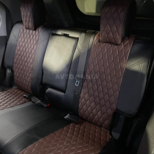 Avtomania Авточохли для Chevrolet Equinox 2 USA (2012-2017), 2D ромб екошкіра Rubin - Заображення 7