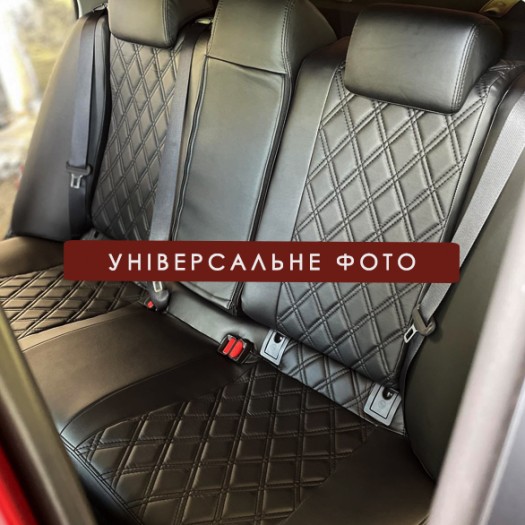 Avtomania Авточохли для Jeep Wrangler JK (2007-2018), 3D ромб екошкіра Rubin - Заображення 5