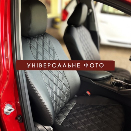 Avtomania Авточохли для Jeep Wrangler JK (2007-2018), 3D ромб екошкіра Rubin - Заображення 6