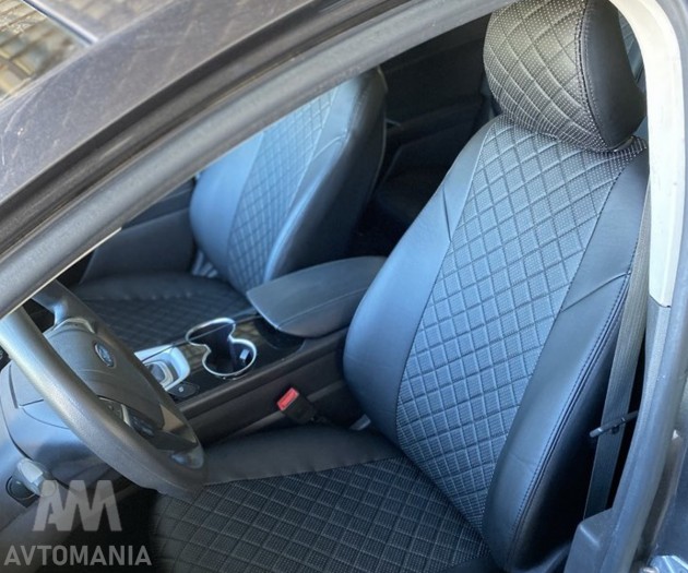 Avtomania Авточохли екошкіра Rubin для Honda Accord 10 USA (2018- ) 2D ромб - Заображення 17