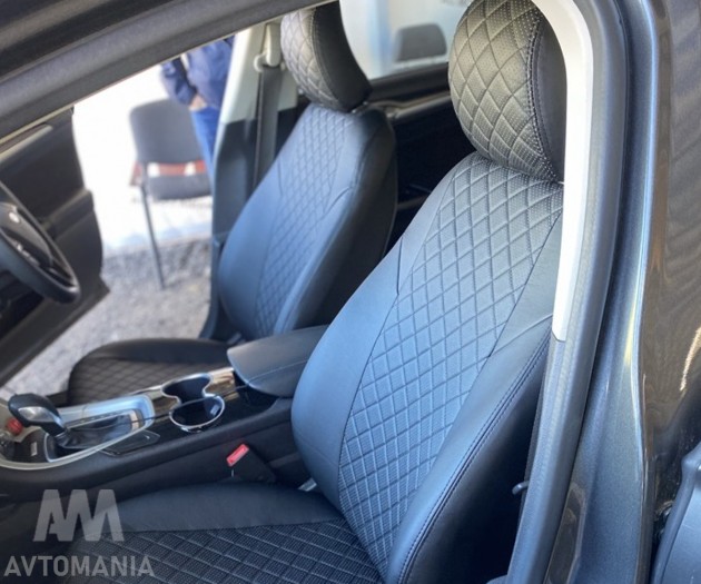 Avtomania Авточохли екошкіра Rubin для Honda Accord 10 USA (2018- ) 2D ромб - Заображення 19