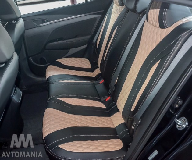 Avtomania Авточохли екошкіра Cayman для Renault Logan MCV 2 спинка 40/60 (з 2014) - Заображення 9