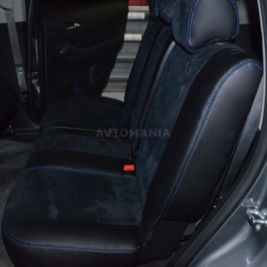 Avtomania Авточохли для Chevrolet Orlando 5 місць (2011-2013), одинарна стрічка екошкіра+алькантара Titan - Заображення 5