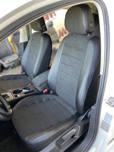 Avtomania Авточохли для Seat Toledo Mk4 (2013-2020) екошкіра+алькантара Titan - Заображення 10